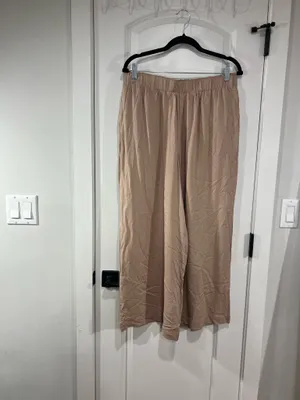 Double Zero Beige Palazzo Pants, thumbnail 2