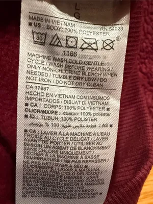 NWT Old Navy loose cozy Sherpa sweatshirt size large . thumbnail 5