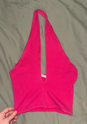 Zara Pink Halter Top thumbnail 1