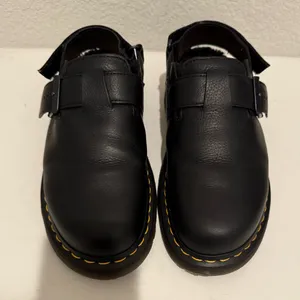 Dr. Martens Docs Jorge II Ambassador Black Faux Fur Lined Slingback Mules US 9 thumbnail 4