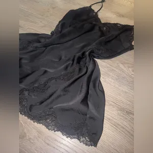 Victoria’s Secret Little Black Lacy Slip chemise large thumbnail 4