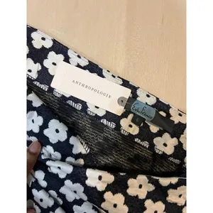 Anthropologie Eva Franco NWT Small One Shoulder Jacquard Daisy Floral Top thumbnail 5