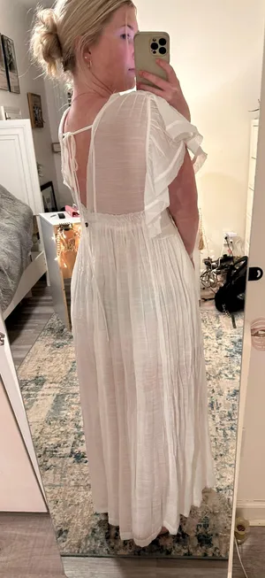 White flowy dress thumbnail 3