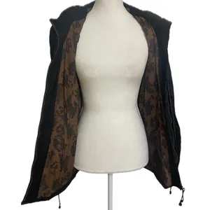Aritzia Wilfred Marquis Black Quilted Coat Jacket w/ Adjustable Cinched Waist thumbnail 3