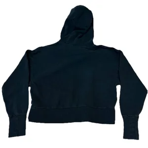 Joy Lab Dark Teal Blue Athletic Crop Sweatshirt Hoodie Size Large thumbnail 5
