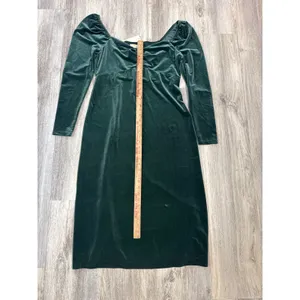 Boden Womens Forest Green Velvet Ruched Sweetheart Midi Dress Size 10 NEW‎ thumbnail 8