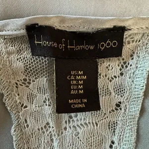 House of Harlow x Revolve M mint green slip maxi dress v neck sleeveless satin thumbnail 5