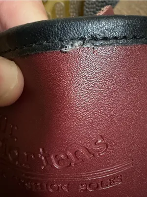 Dr. Martens 1460 Burgundy Cherry Red Leather 8 Eye Lace Up Combat Boots Women 7 thumbnail 6