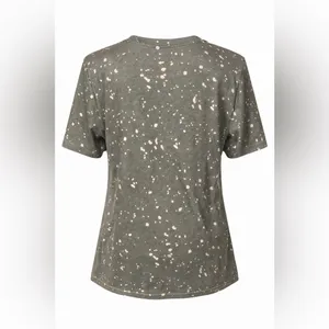 Stylish Cactus Print Women's Top Green Size M thumbnail 3