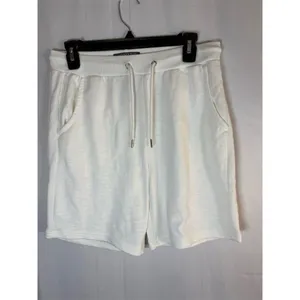 Primark Sweatshorts Womens Size S Ivory Drawstring Waist Pockets thumbnail 2