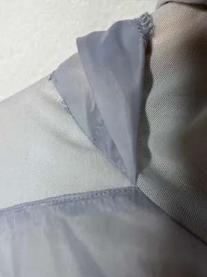 Alo Yoga Dove Grey Aqua Sheer Hooded Full Zip Jacket Size Medium thumbnail 9
