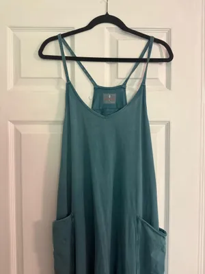 Free People Women's Hot Shot Onesie, Hydro, Blue, M thumbnail 3