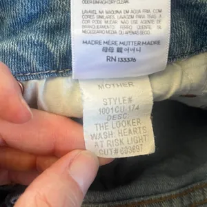 MOTHER Light Blue Straight Leg Jeans "The Looker" size 25 thumbnail 7