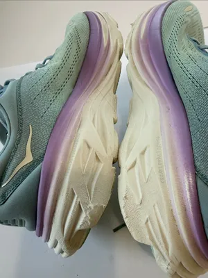Hoka Women's Mint Green & Lavender Running Shoes thumbnail 10