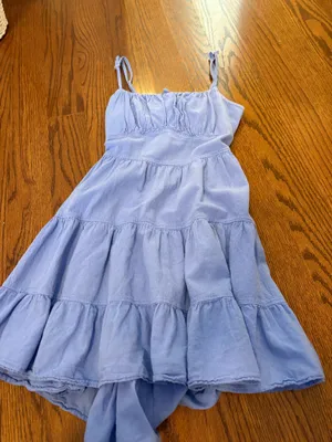 blanco by nature blue mini dress thumbnail 2