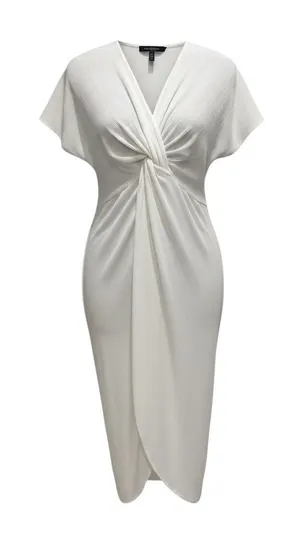 Show Me Your Mumu White Rayon Wrap Dress XS thumbnail 1