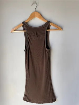 Vintage Y2K Abercrombie & Fitch Brown Tank thumbnail 2