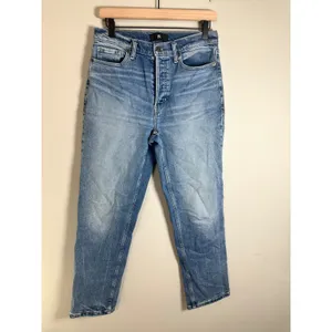 Banana Republic‎ The Straight Jean Medium Wash High Rise Button Fly Size 28 thumbnail 2