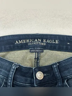American Eagle Super Stretch X Low-Rise Dark Blue Jegging Jeans Women’s 27x30 thumbnail 8