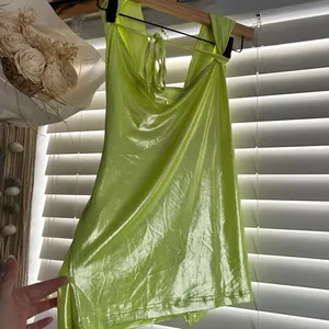 Princess Polly Energised Neon Green Halter Mini Dress Size 4 rave party festival thumbnail 5