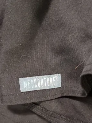 Med Couture Touch Black Scrub Top Size Large thumbnail 3