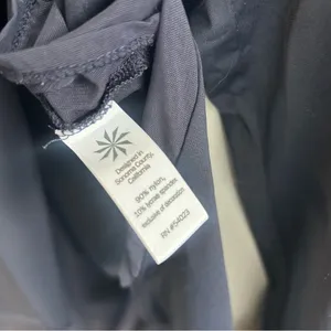 Athleta Smokey Blue Long Sleeve Pullover Athletic High-Lo Nylon Top Size Large thumbnail 10