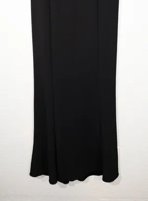 Show Me Your Mumu NWT Black Belinda Stretch Crepe Gown Size Small thumbnail 4