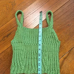 No‎ brand kelly green crochet top small thumbnail 4