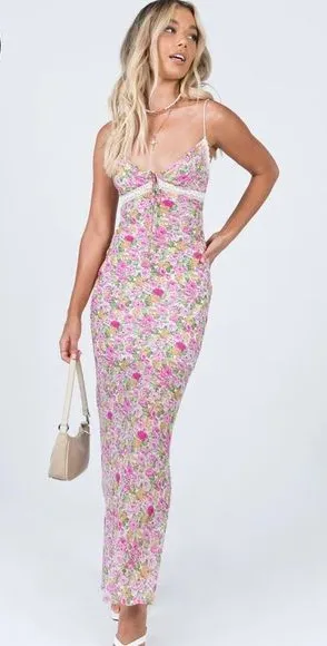 Princess Polly floral maxi dress thumbnail 1