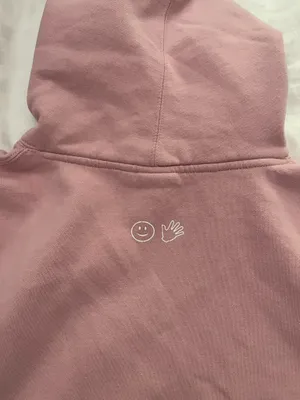 glossier original pink hoodie Size L thumbnail 4