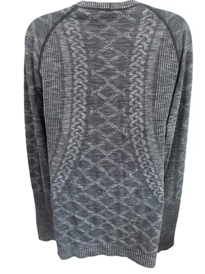 Lululemon Rest Less Pullover Gray Textured Women’s Size 6 Long Sleeve thumbnail 6