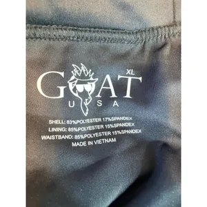 GOAT USA Shorts Athletic Running Performance Lined XL Black Workout Gym New thumbnail 3