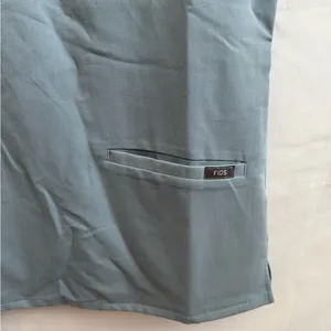 Figs Casma Light Blue‎ Technical Scrub Top thumbnail 3
