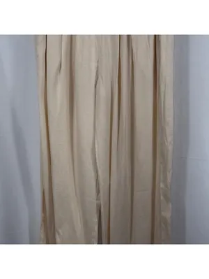 Women’s Cream Smocked Waist Wide Leg Lounge Pants Size M thumbnail 3