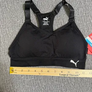 Puma Women’s Black Sports Bra thumbnail 10