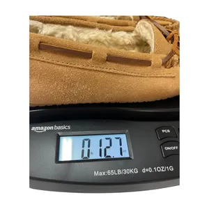 Minnetonka Cally Moccasin Slippers Womens 7M Brown Leather Faux Fur Cozy Cabin thumbnail 10