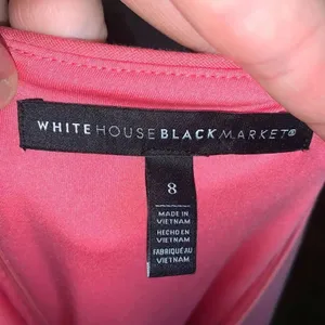 White House Black Market 8 barbiecore pink knit midi dress thumbnail 4
