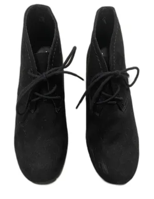 Time and True Black Faux Suede Lace Up Wedges Women's Size 7 thumbnail 1