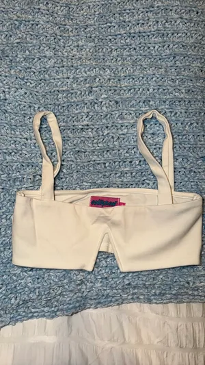 Edikted Top white bralette thumbnail 3