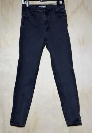 Garage Womens Size 9 Black Skinny Jeans Stretch Denim Dark Wash Casual thumbnail 1