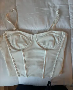 Urban Outfitters White Corset  thumbnail 2