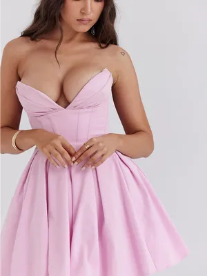 New✨ House of CB Mar Strapless Mini Dress in Cotton Candy Pink Size Medium - NWT thumbnail 10