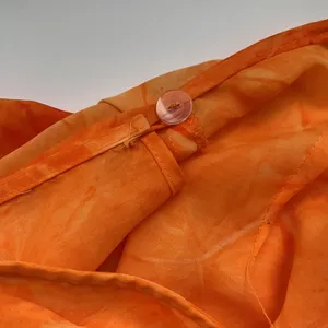 Vintage orange tie dye wrap maxi skirt, size 10 thumbnail 3