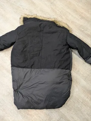 FLAWED All Saints Black Parka Puffer Coat Size Small thumbnail 6