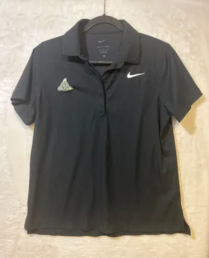 Nike Dri-FIT Women's Large Black‎ Golf Polo Shirt Celtic Logo thumbnail 1
