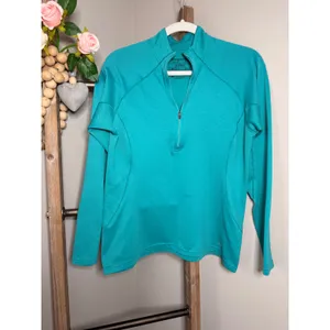 Patagonia Capilene 3 Midweight 1/4 Zip Base Layer Teal Blue 11821 Women Medium thumbnail 2