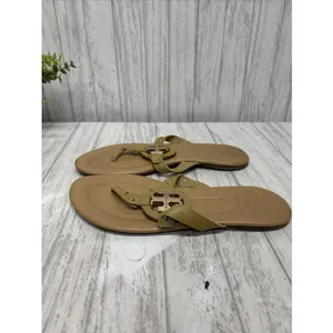 Womens Size 8 Tory Burch Miller Sandals Tan thumbnail 7