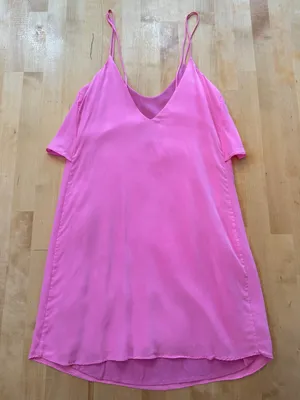 Rory Beca Silk Pink Ruffle Mini Dress thumbnail 2