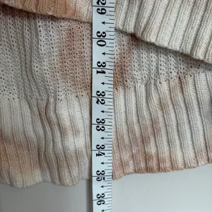 Aerie Womens XL‎ Peach Tie Dye Oversized Cotton Knit Scoop Neck Sweater Slouchy thumbnail 7