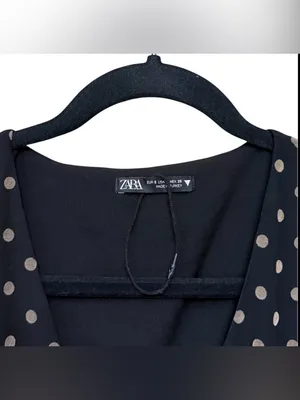 Zara Dress NWOT,Ruffled With polka dots,Size S thumbnail 5
